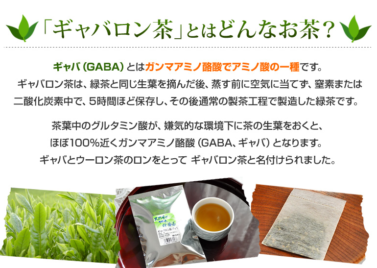 ギャバロン茶ティーパック2g×20袋入｜お茶 緑茶の製造直売 伊勢